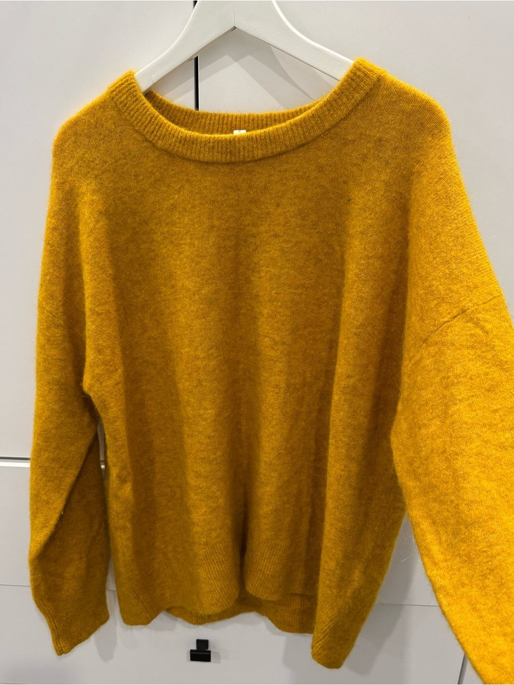Babaton Crewneck Sweater in Mustard- size L- made with Alpaca & Wool